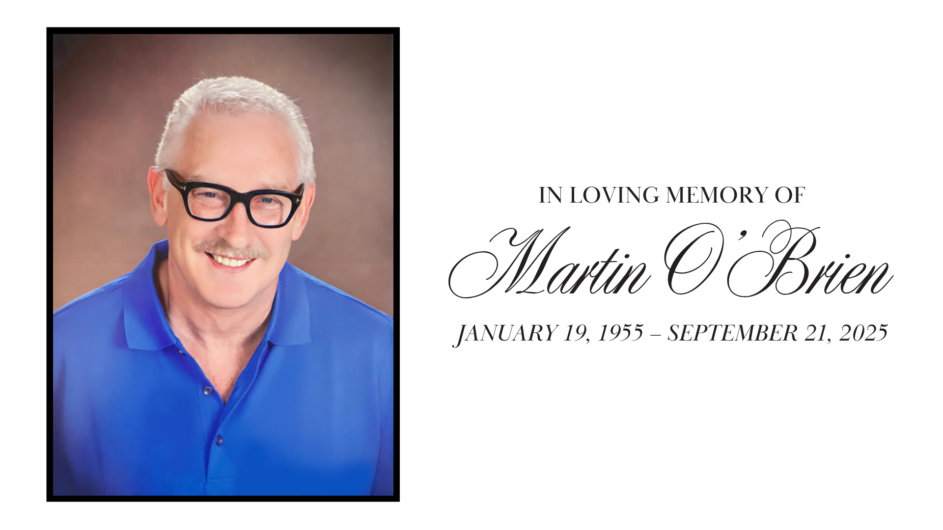Martin O'Brien Memorial - Audio episode artwork
