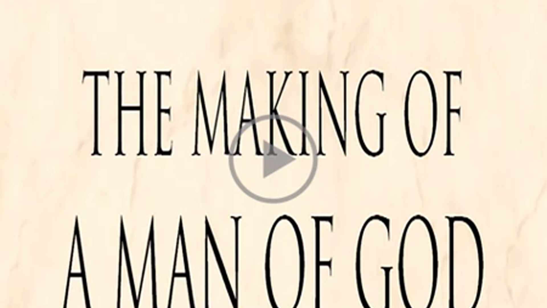 The making of a man of God. episode artwork