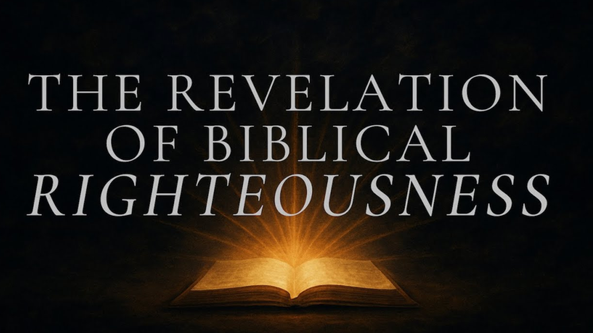 The Revelation of Biblical Righteousness | Part II - Audio