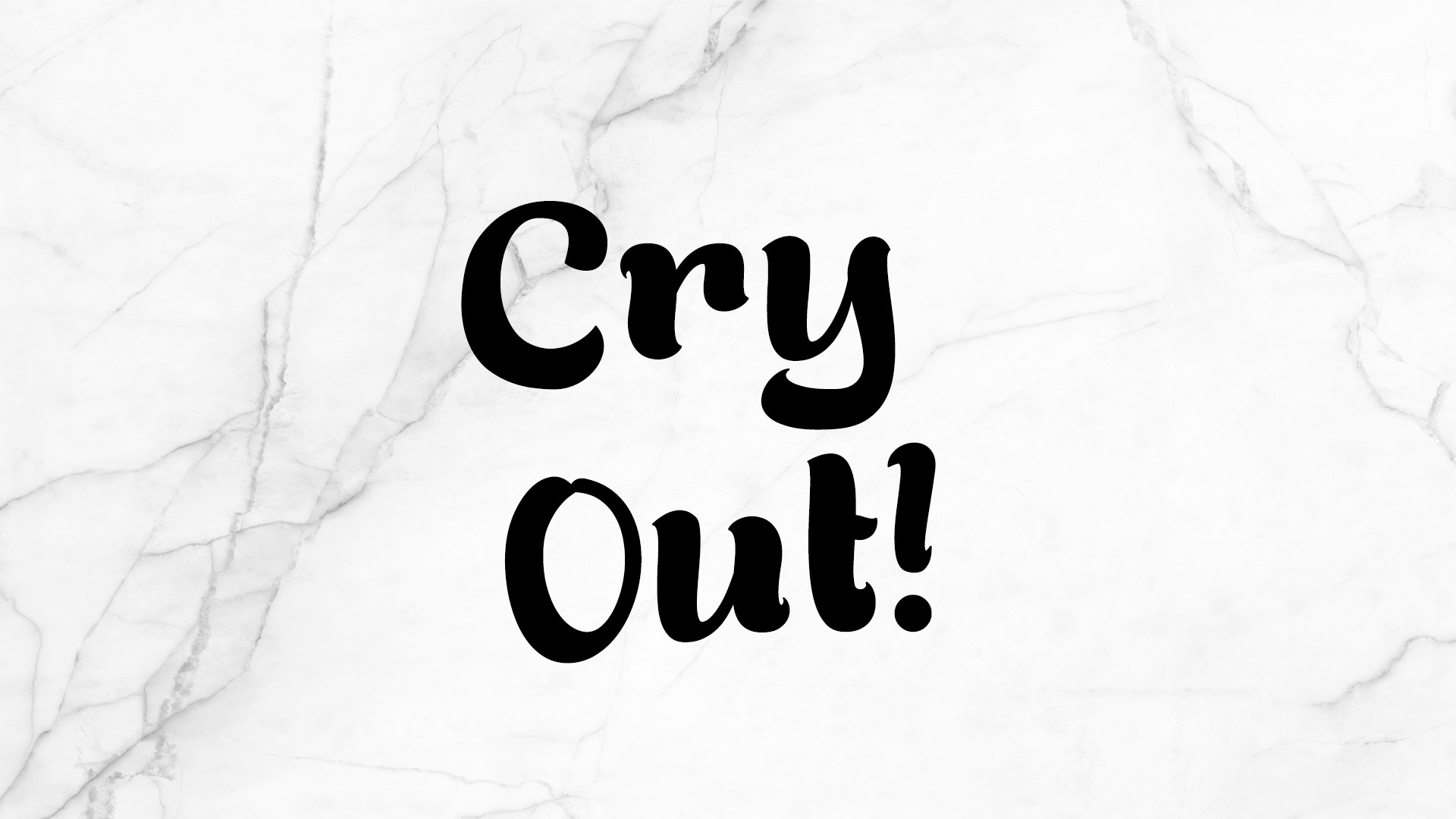 Cry Out! episode artwork