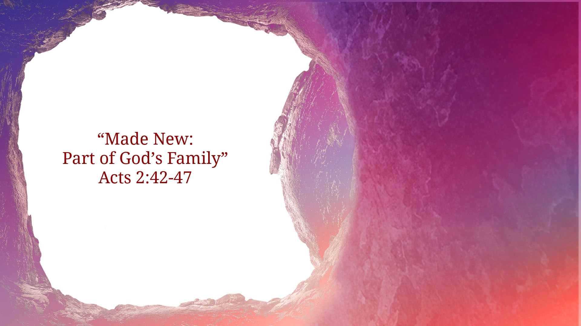 Made New: Part of God's Family - Audio episode artwork