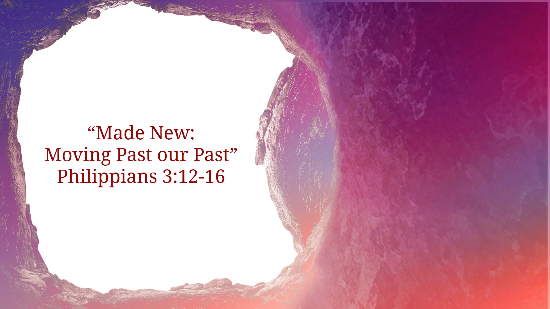 Made New: Moving Past our Past - Audio episode artwork