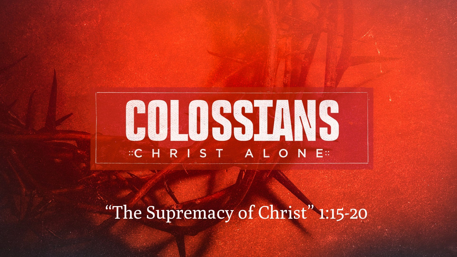 The Supremacy of Christ - Audio episode artwork
