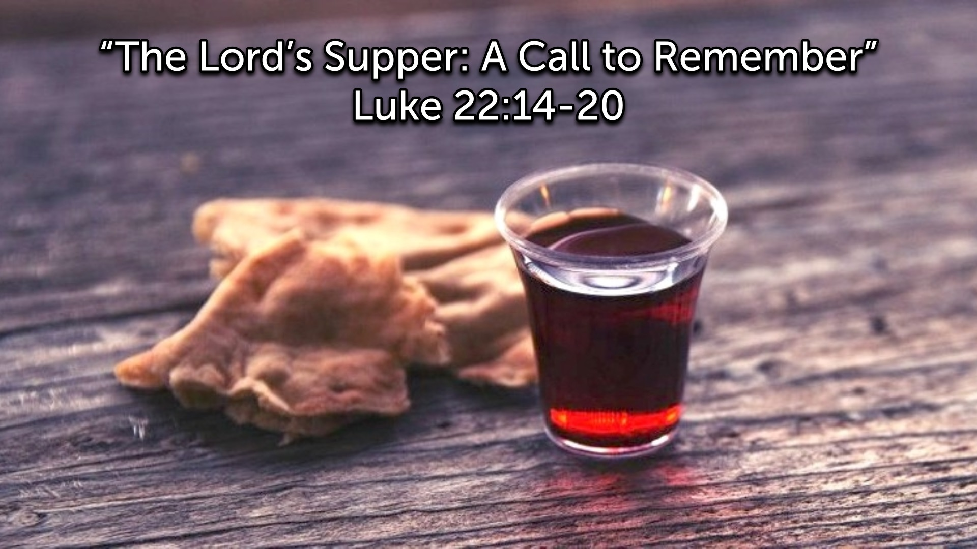 The Lord's Supper: A Call to Remember" - Audio episode artwork