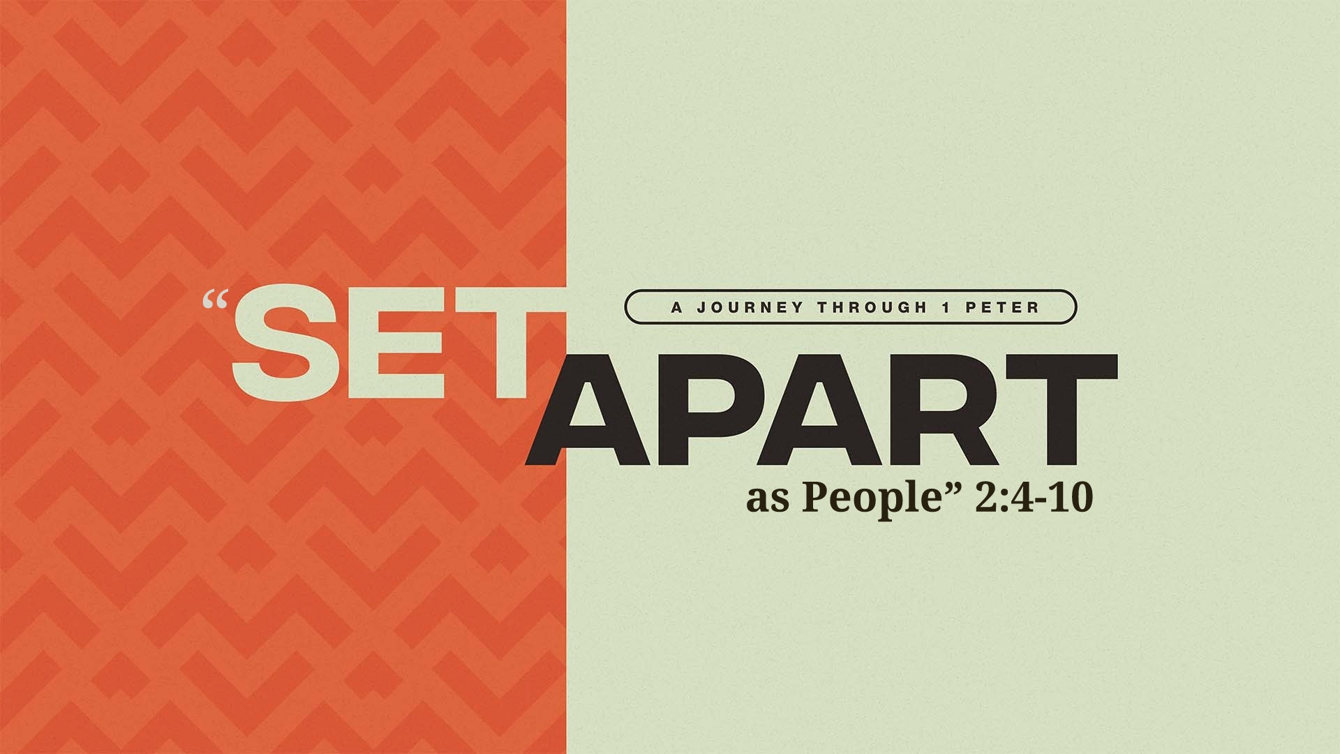 Set Apart as People - Video episode artwork