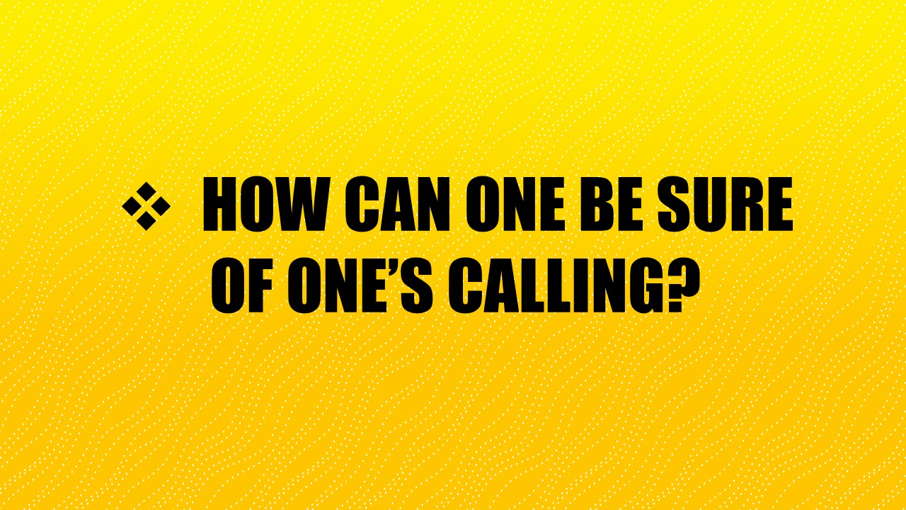 Your Bible Questions Part 1 (How can one be sure of one’s calling?) episode artwork