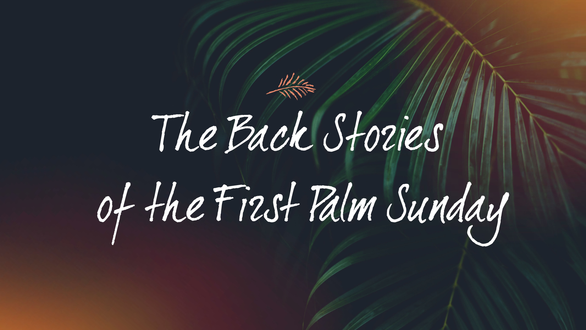 The Back Stories of the First Palm Sunday episode artwork
