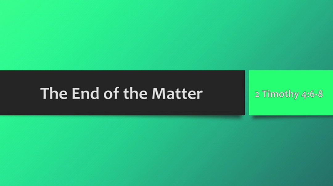 the End of the matter episode artwork
