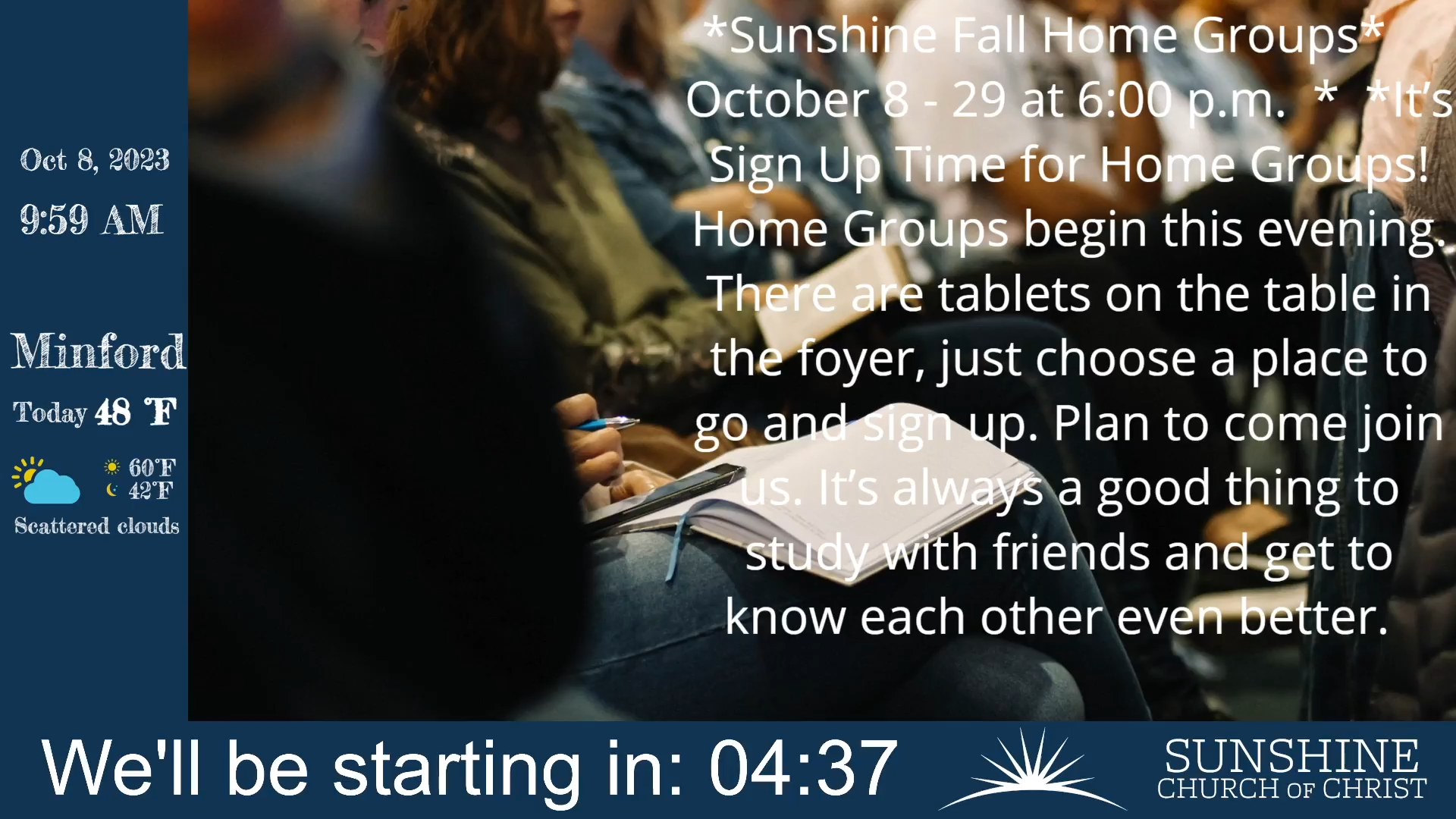 Sunday Morning Service - 10/08/2023