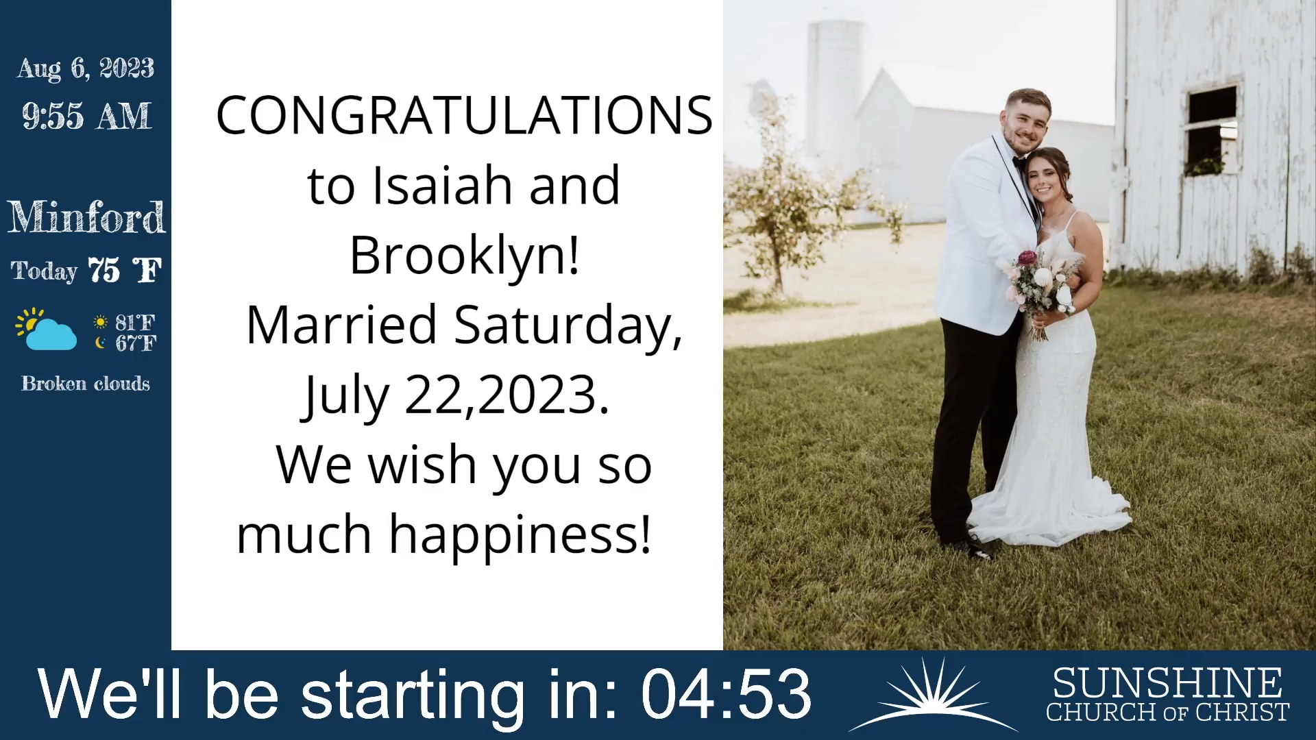 Sunday Morning Service - 08/06/2023