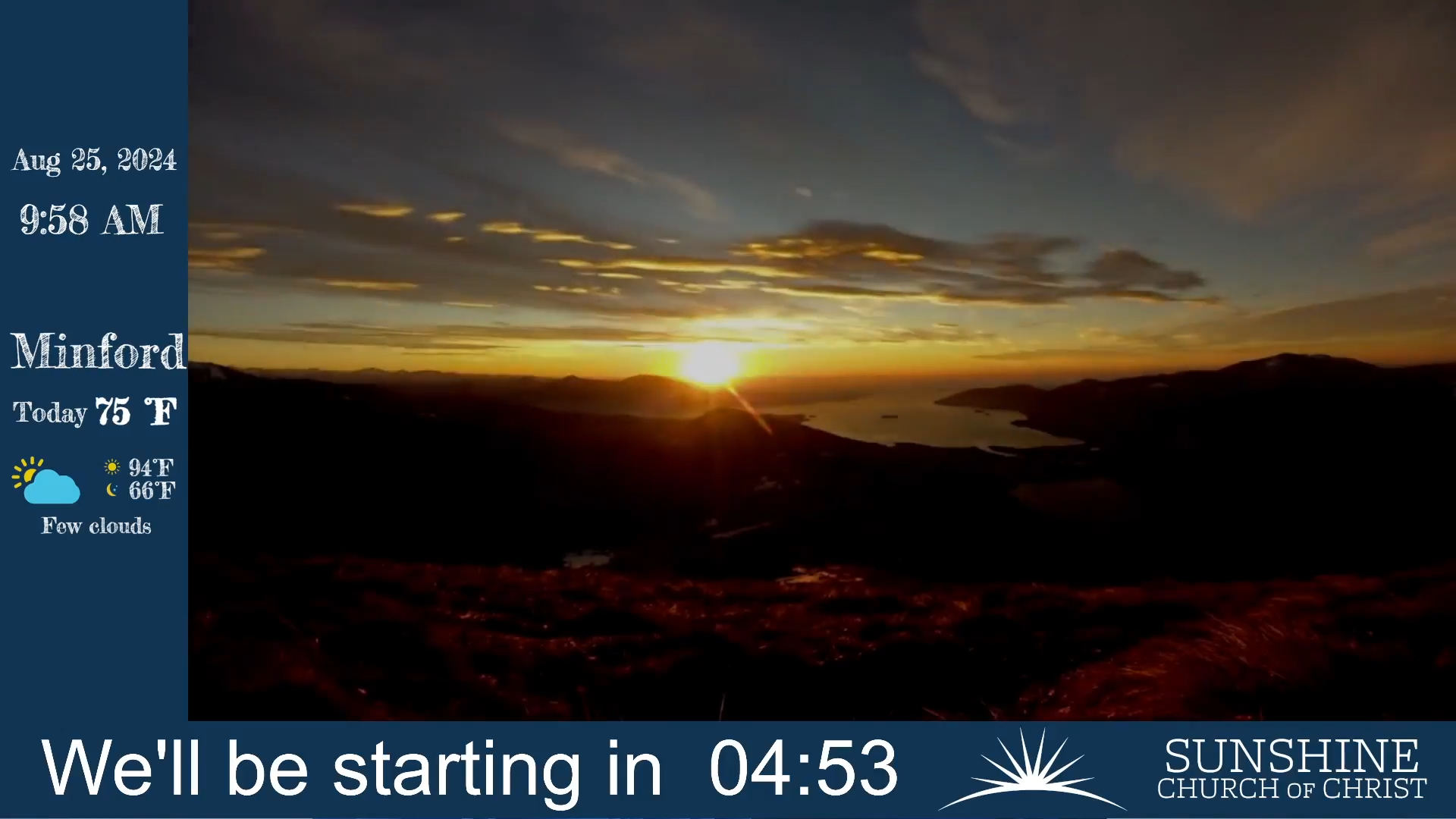 LIVE Services at Sunshine - 08/25/2024