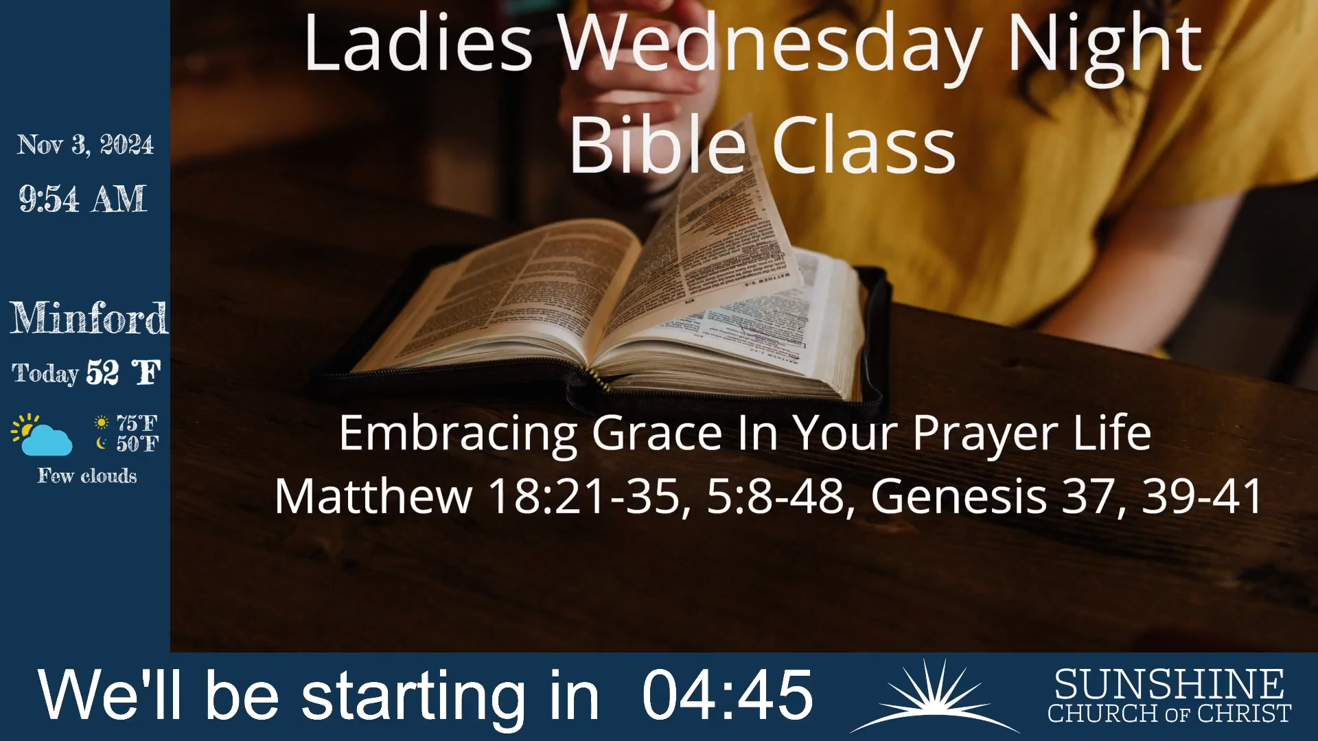 LIVE Services at Sunshine - 11/03/2024