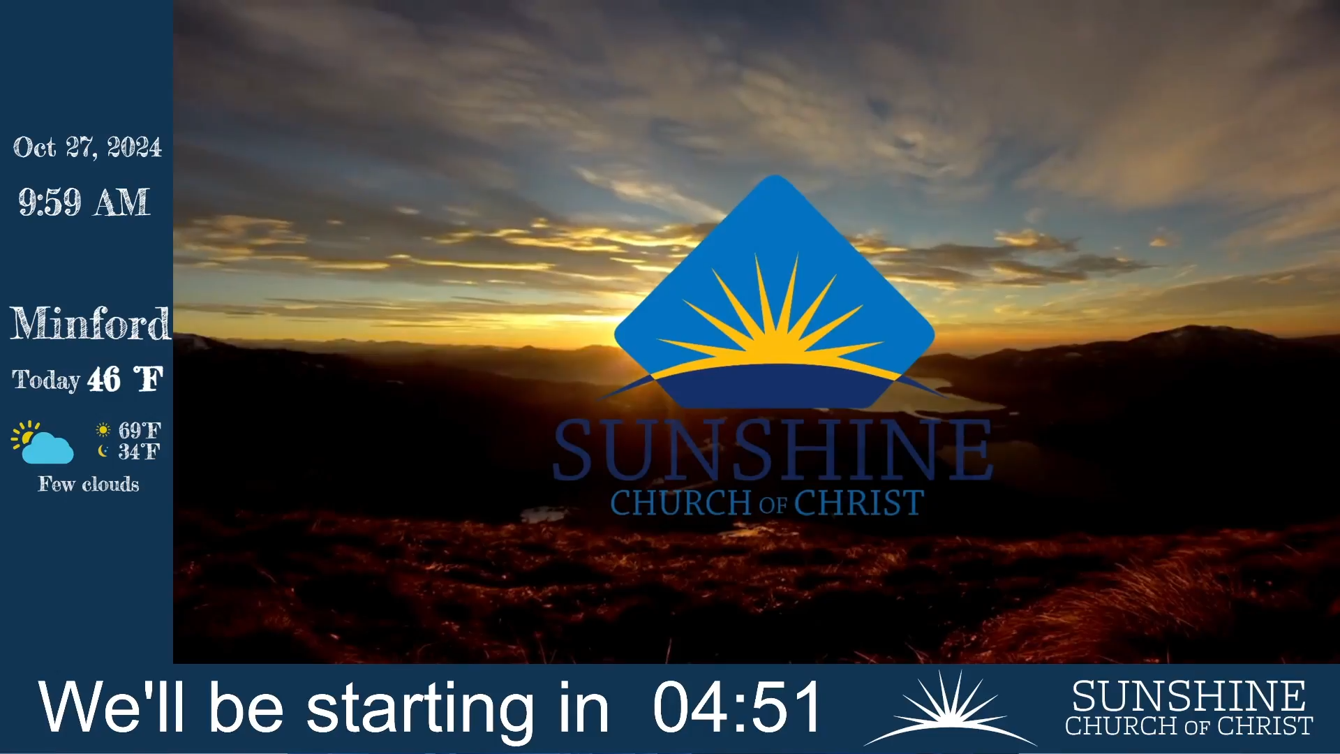 LIVE Services at Sunshine - 10/27/2024