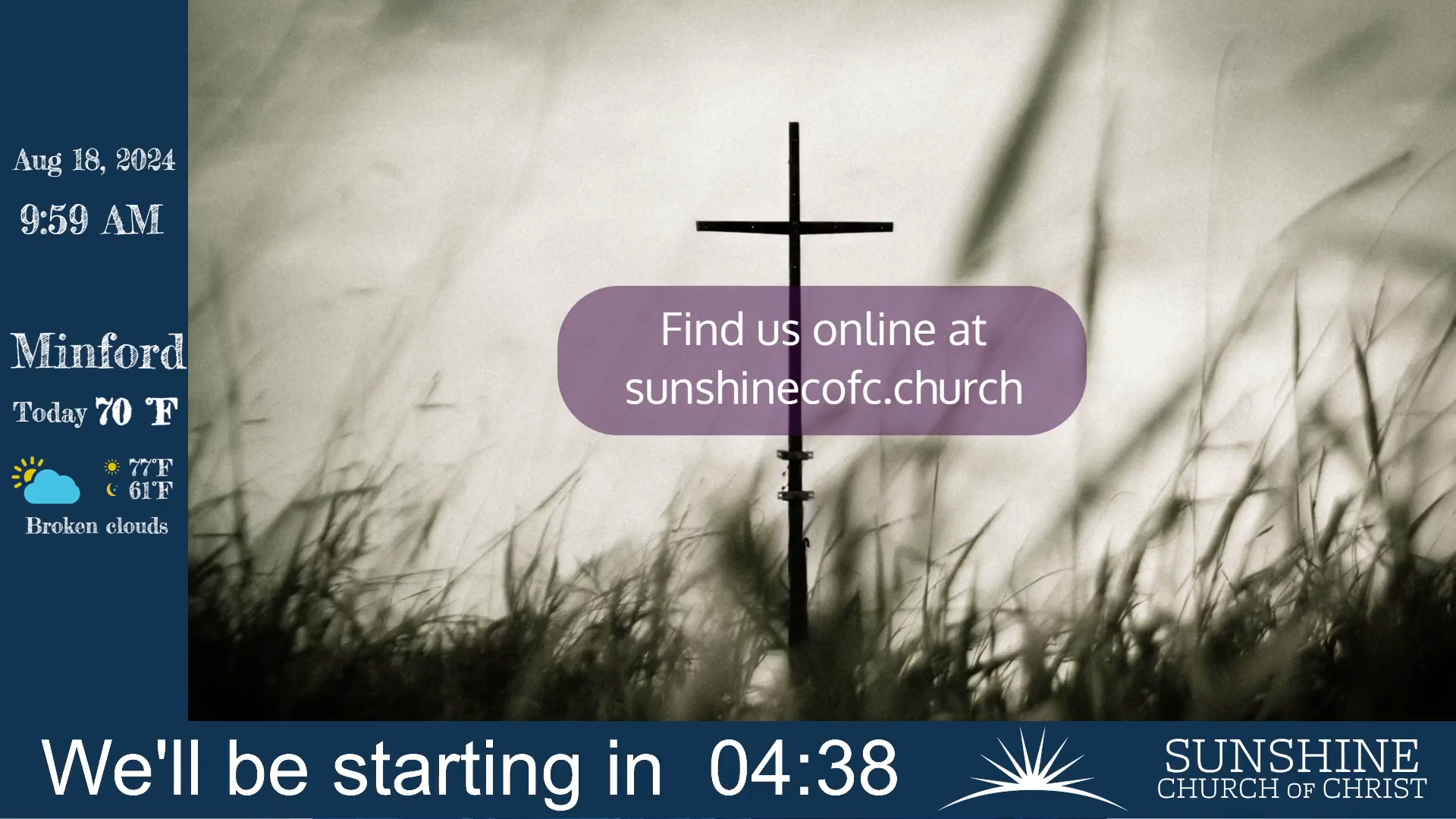 LIVE Services at Sunshine - 08/18/2024