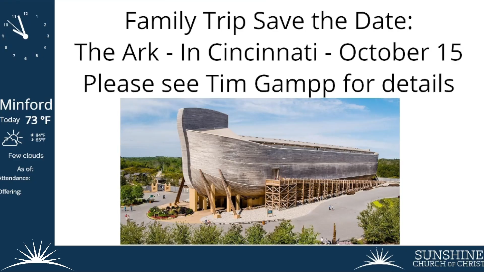 Sunday Morning Service 9-18-2022