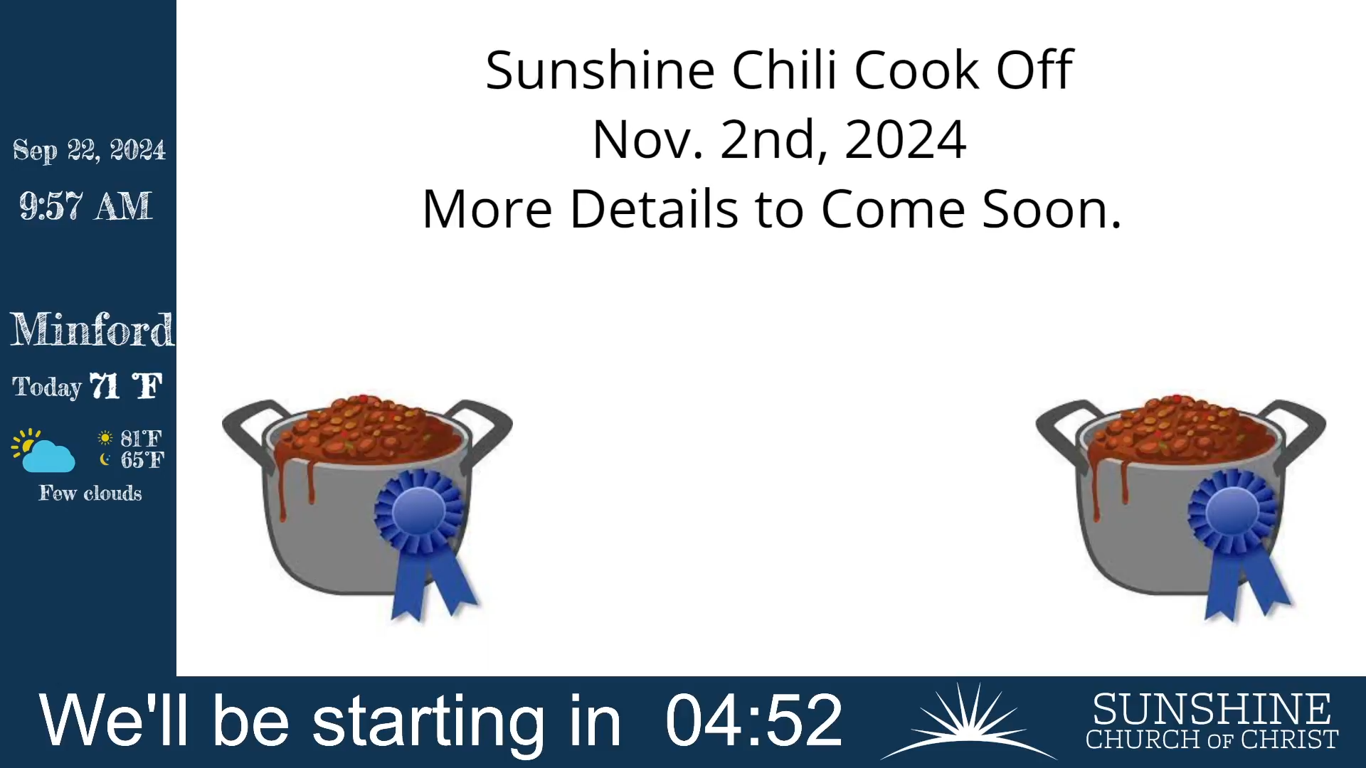 LIVE Services at Sunshine - 09/22/2024