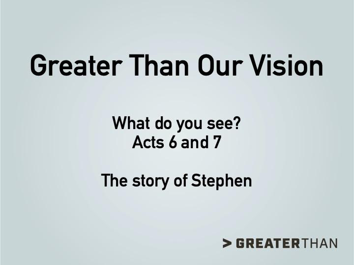 Greater Than "Our Vision" - Audio episode artwork