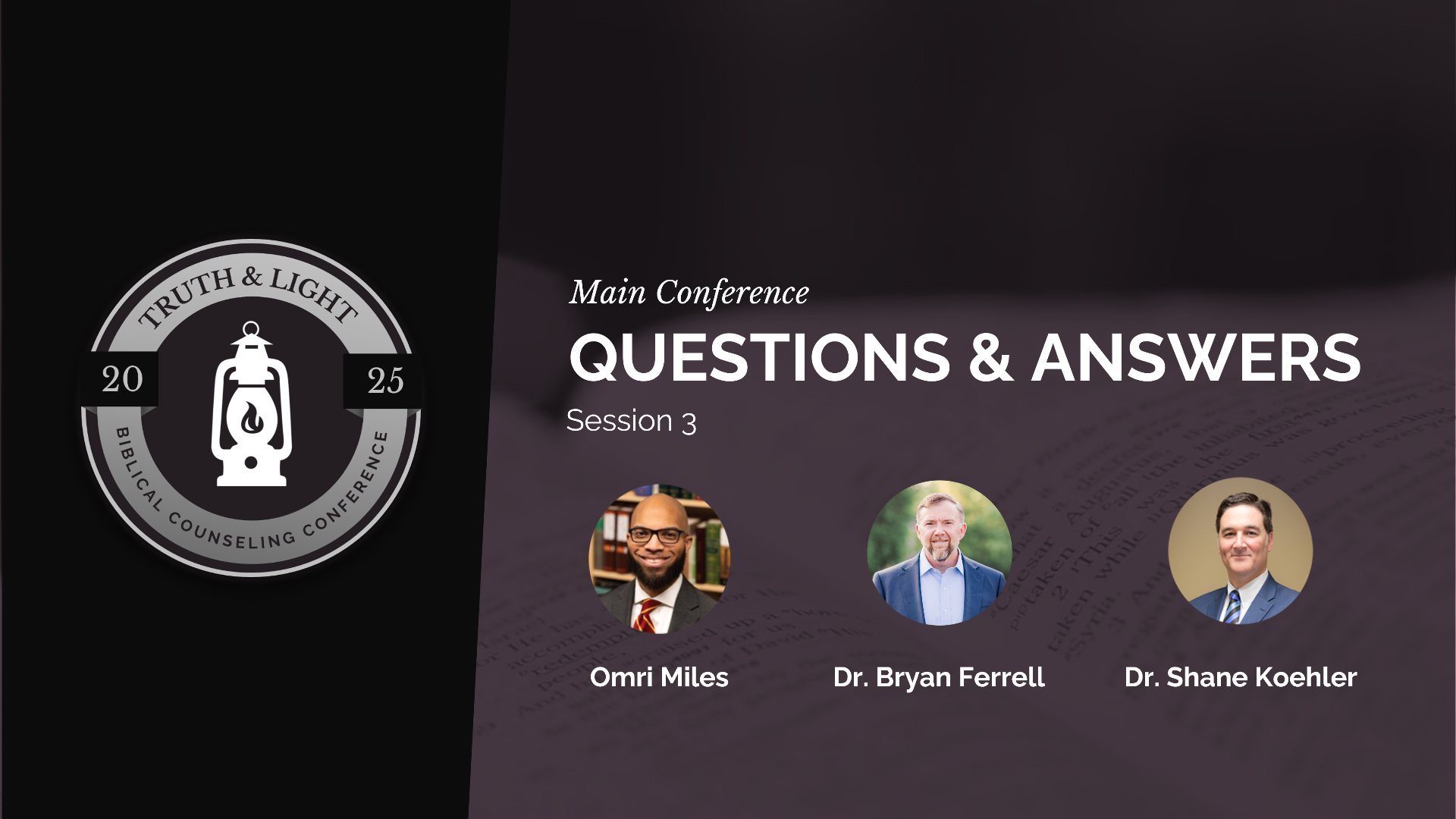 Conference Panel Q&A