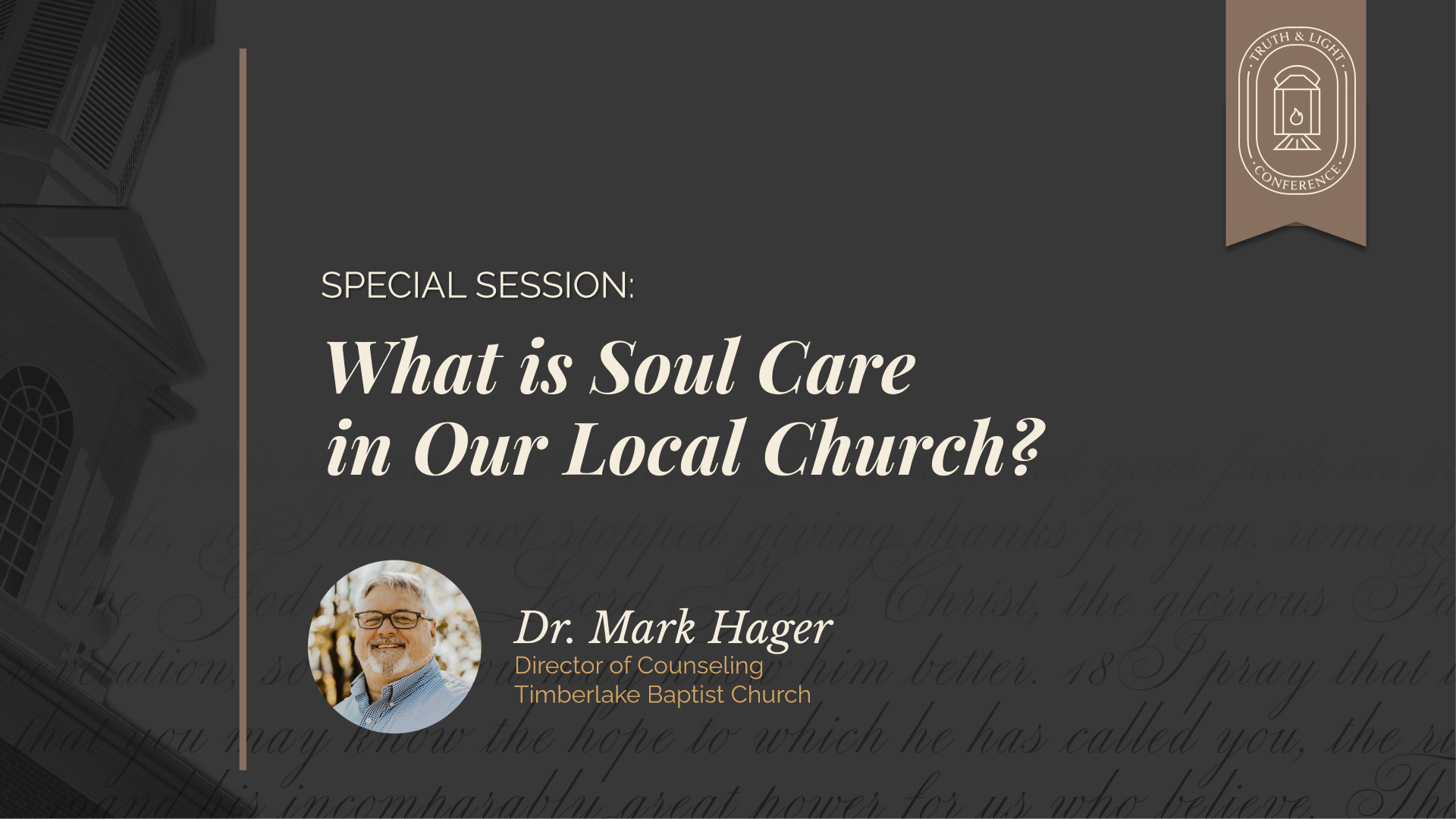 What is Soul Care in Our Local Church (Second Hour) - Audio episode artwork