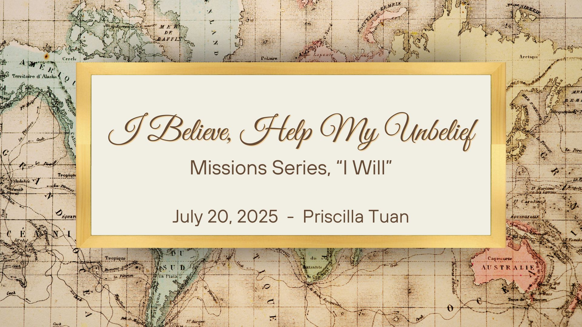 I Believe, Help My Unbelief - Video episode artwork