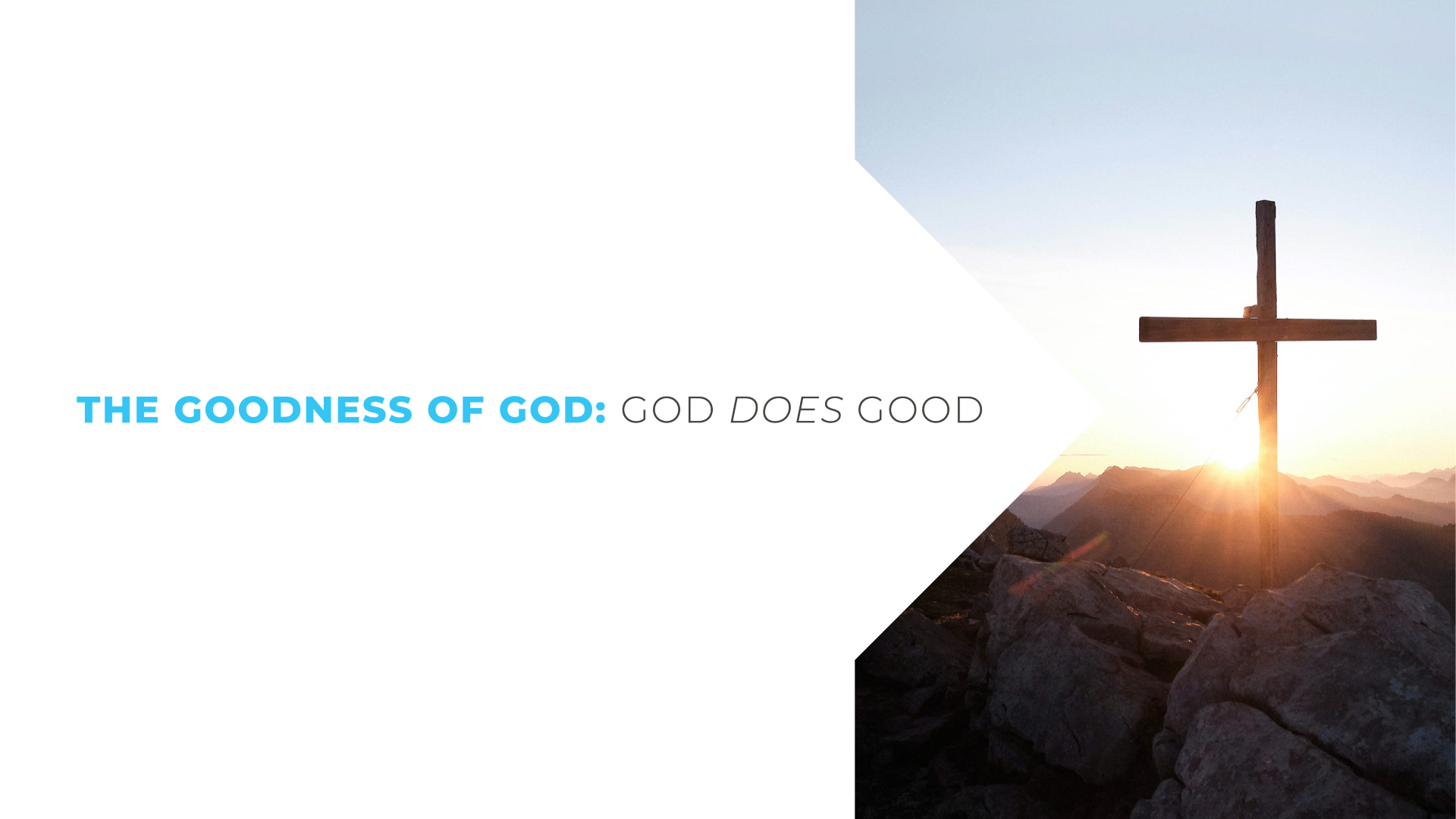 God Does Good - Audio episode artwork