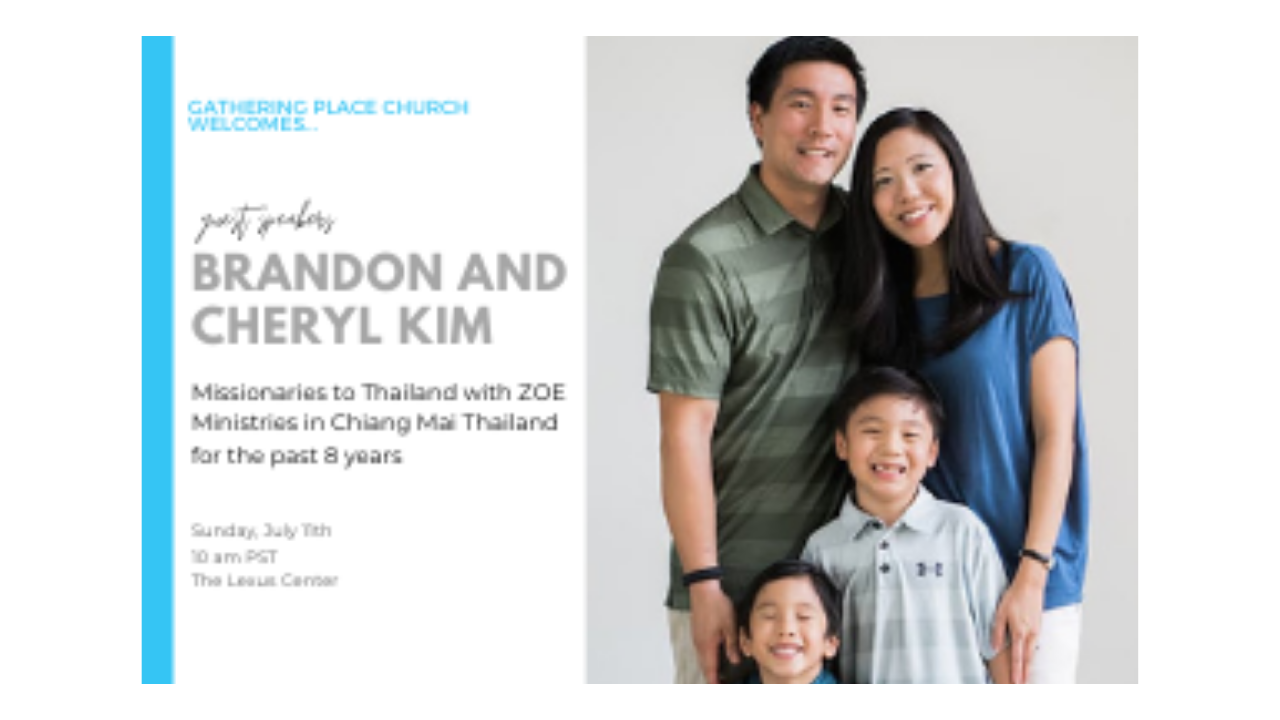 Guest Speakers Brandon and Cheryl Kim