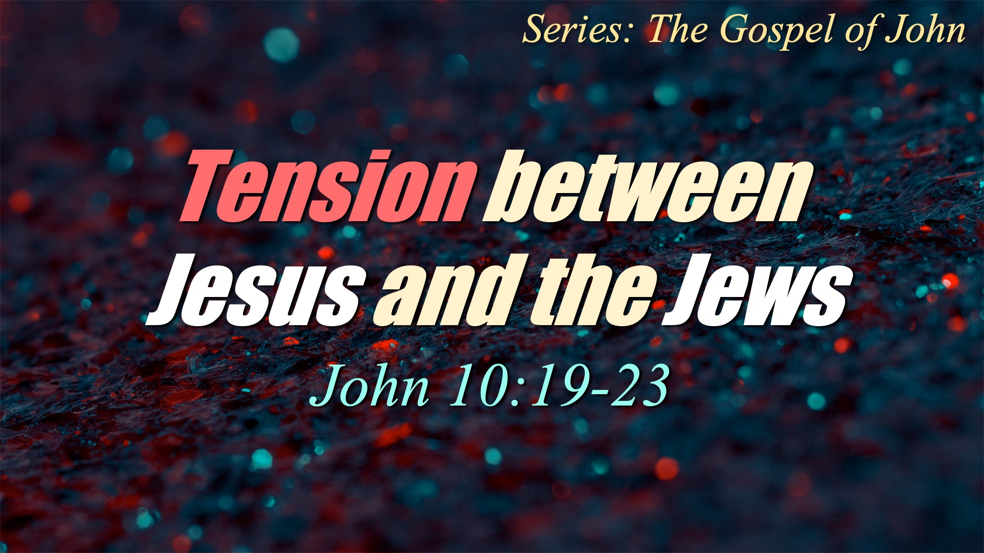 Tension between Jesus and the Jews episode artwork