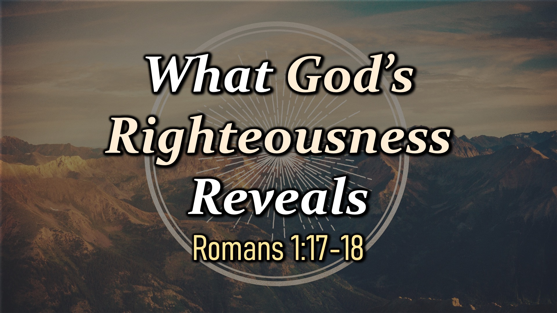 What God' s righteousness reveals (Part 2) - Audio episode artwork