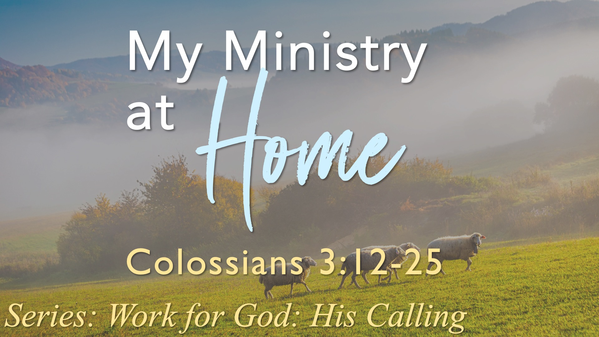 My Ministry At Home episode artwork