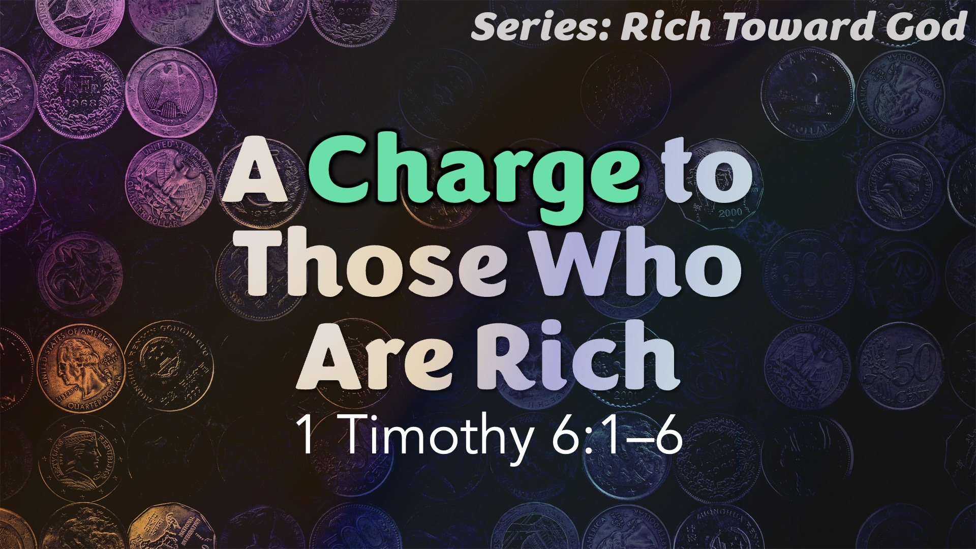 A Charge to Those Who Are Rich episode artwork