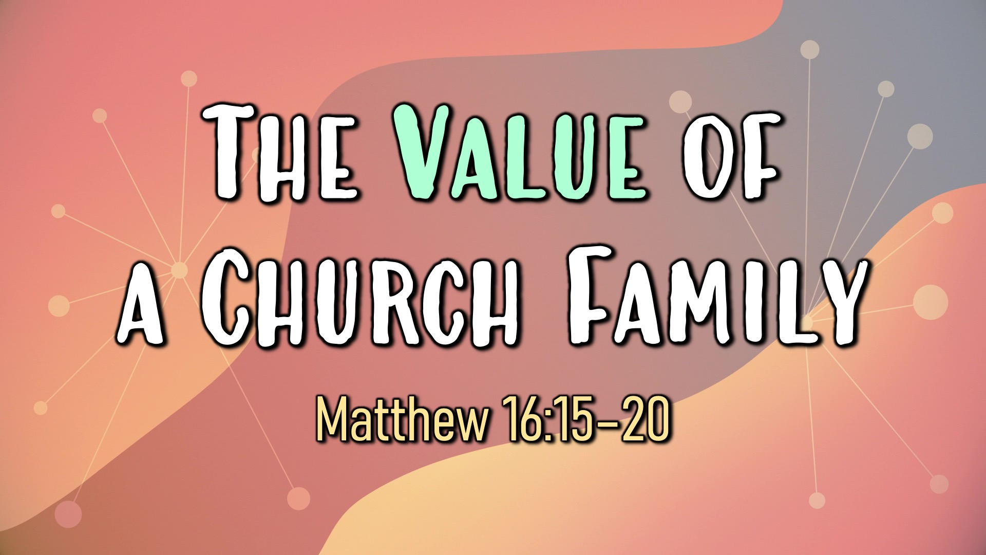 The Value of a Church Family episode artwork