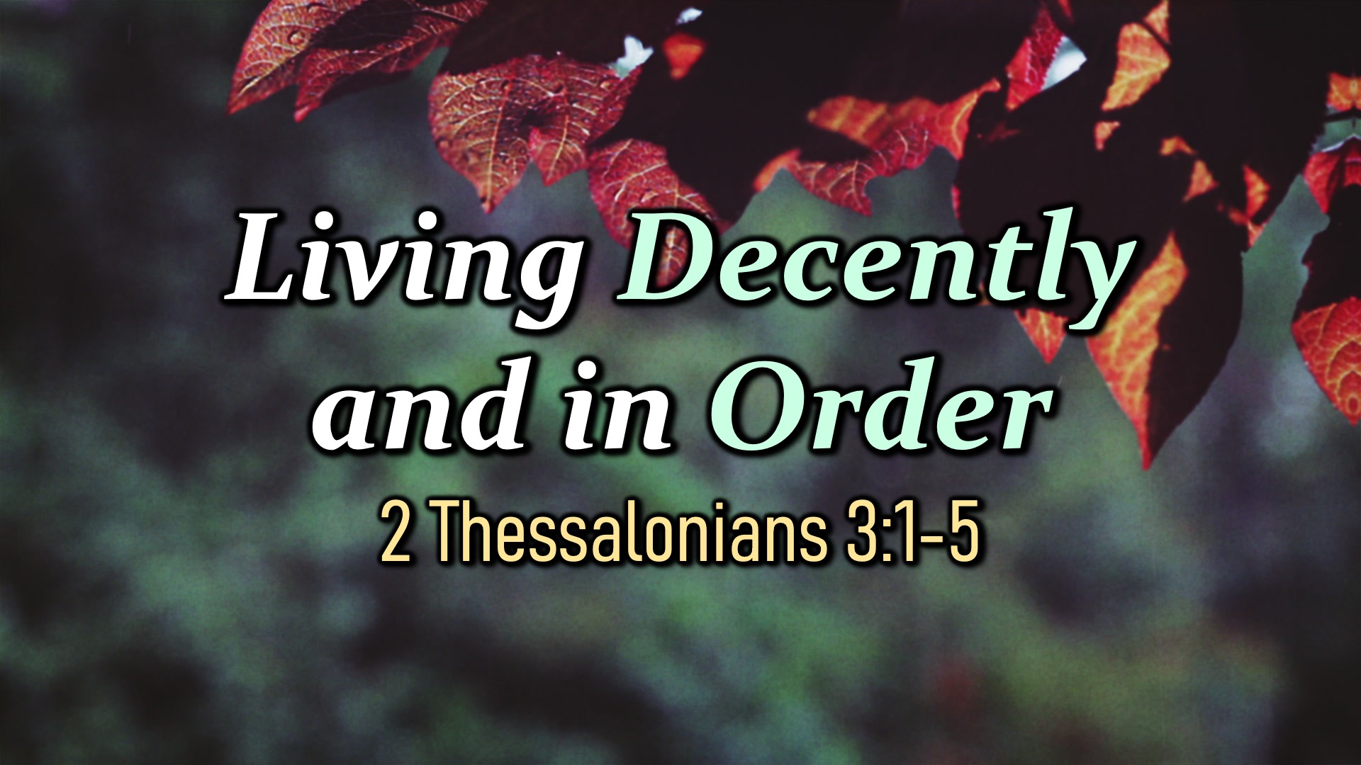 Living Decently and in Order - Audio episode artwork