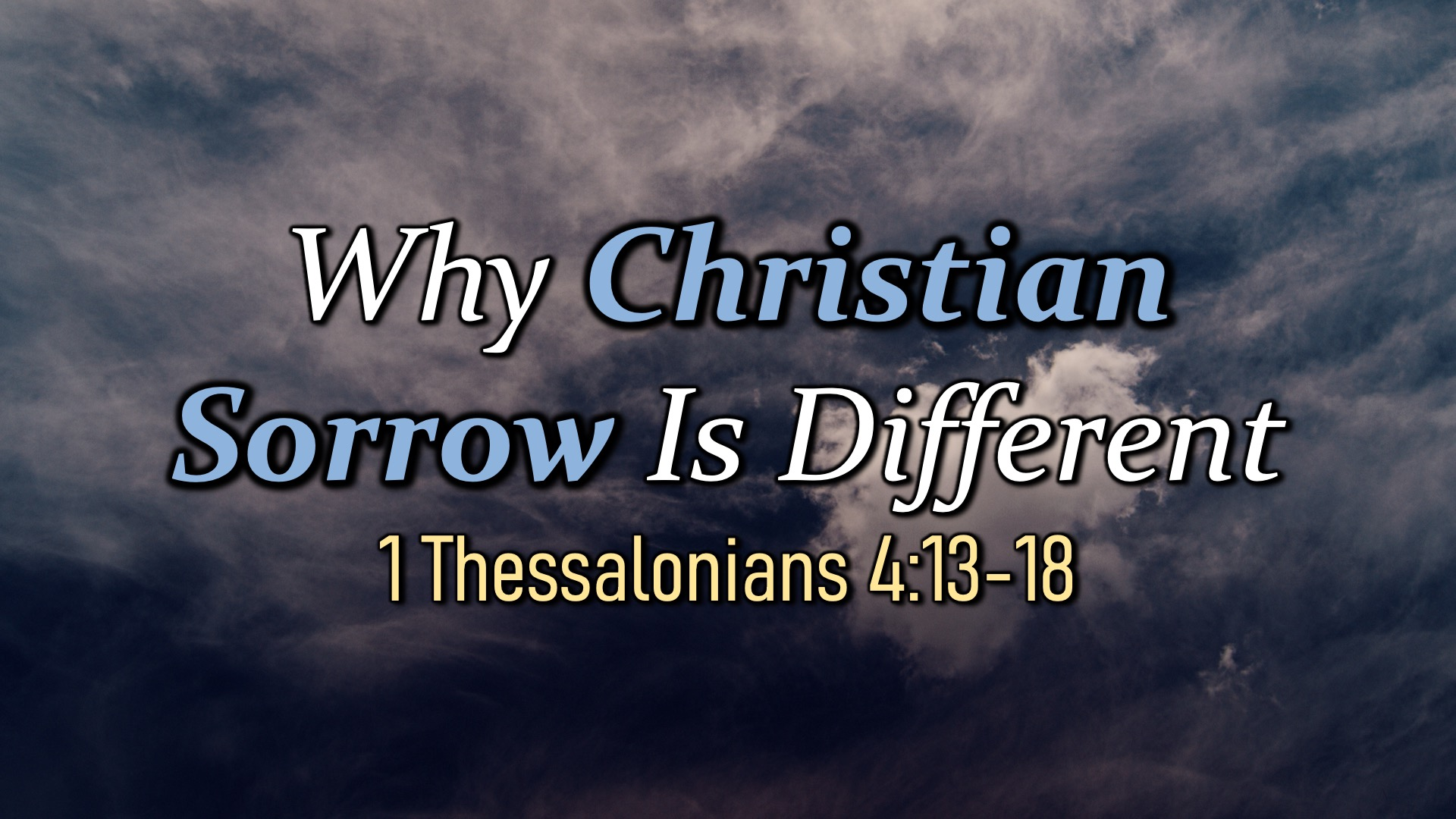 Why Christian Sorrow is Different episode artwork