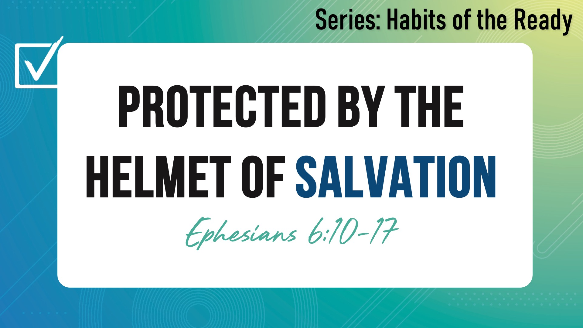 Protected by the Helmet of Salvation episode artwork