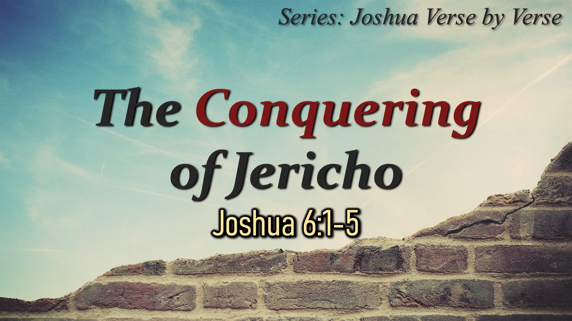 The Conquering of Jericho episode artwork