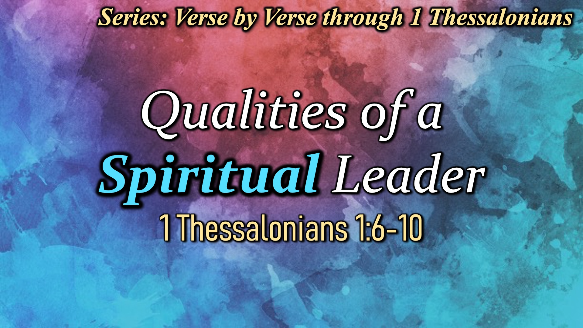 Qualities of a Spiritual Leader episode artwork
