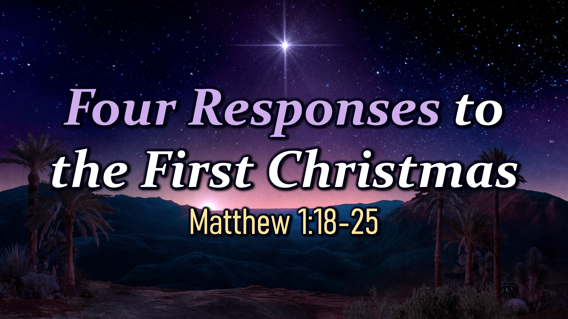 Four Responses to the First Christmas - Audio episode artwork