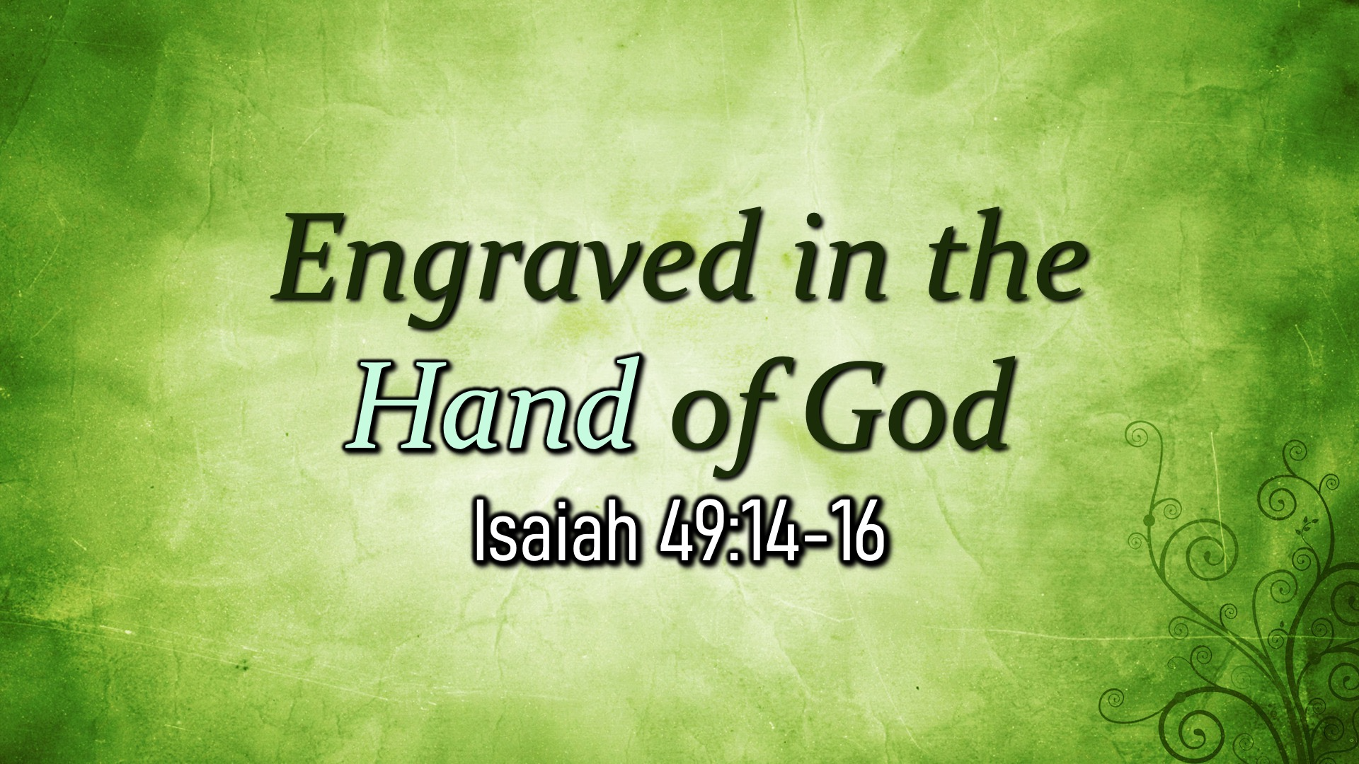 Engraved in the Hand of God (part 2) - Audio episode artwork