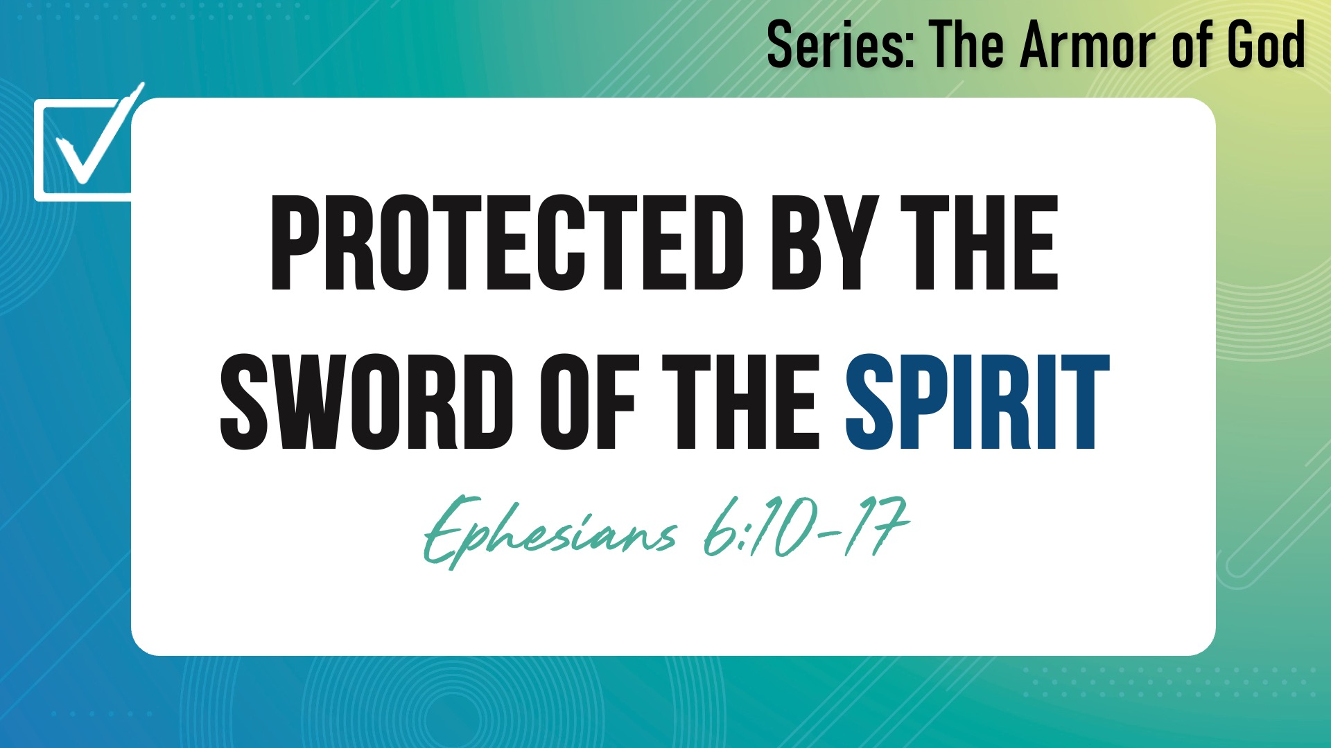 The Sword of the Spirit episode artwork