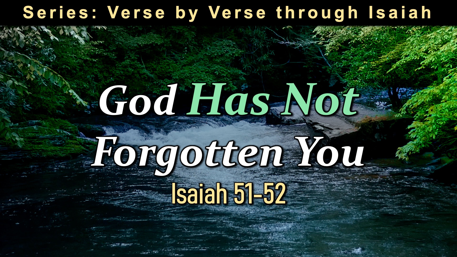 God Has Not Forgotten You (Part 1) episode artwork