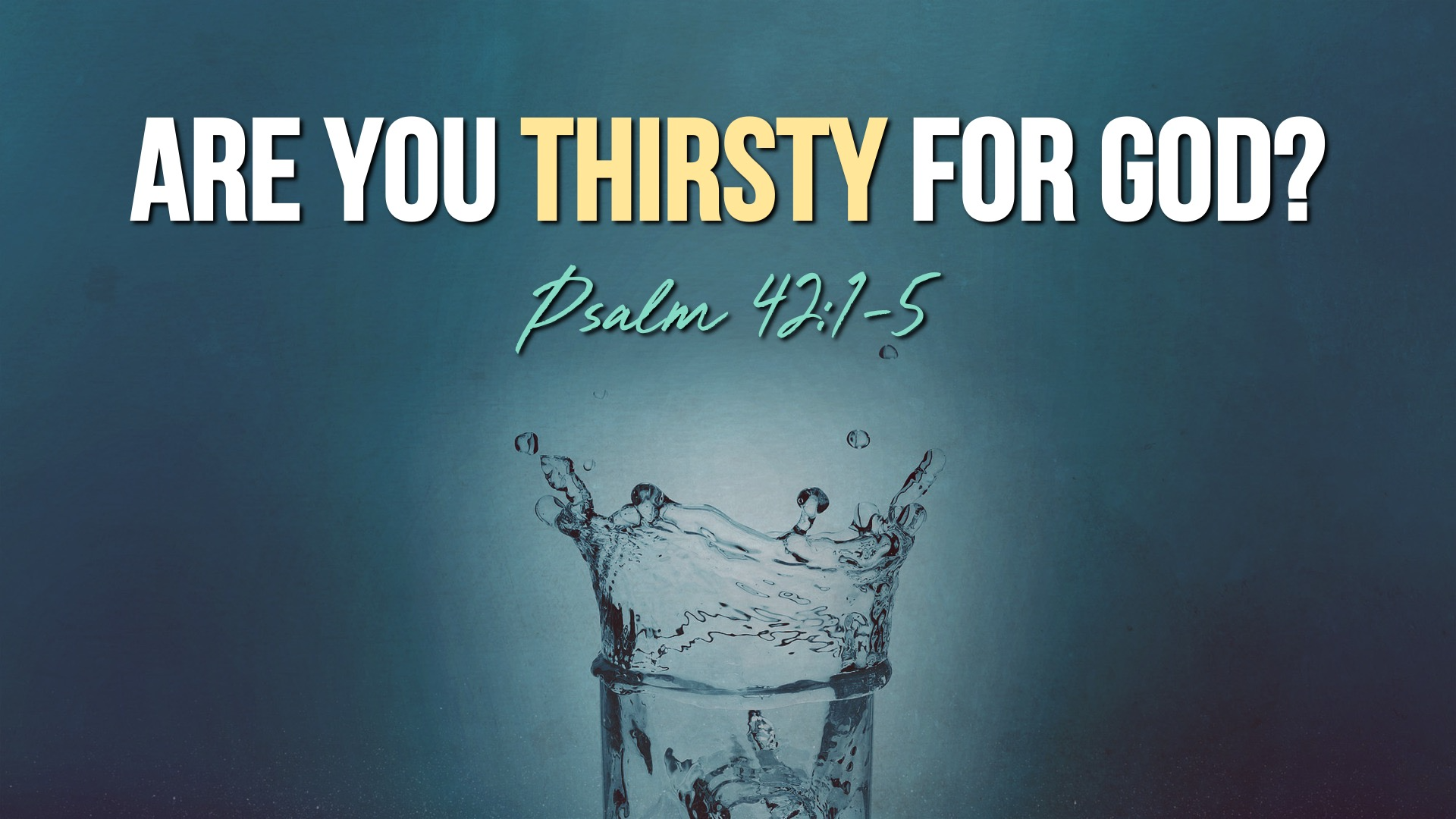 Are you thirsty for God? - Audio episode artwork