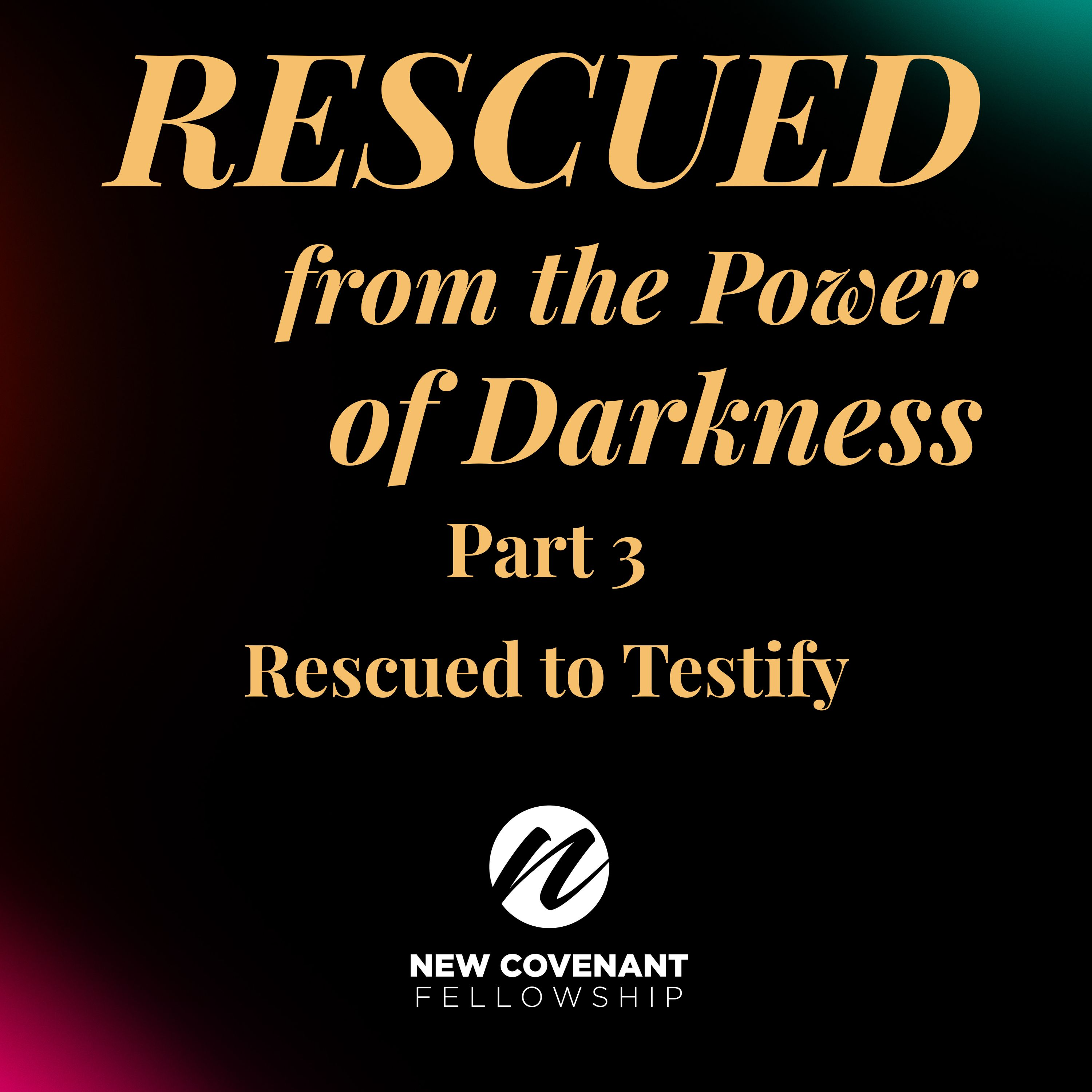 "Rescued From The Power Of Darkness - Part 3: Rescued To Testify" - Audio