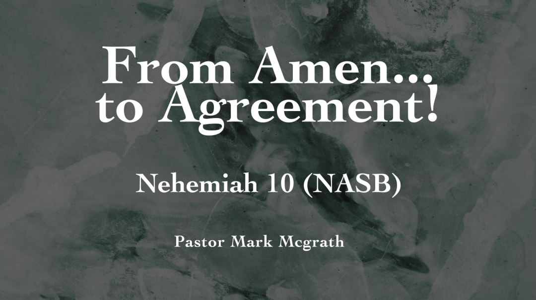 From Amen...to Agreement - Audio episode artwork