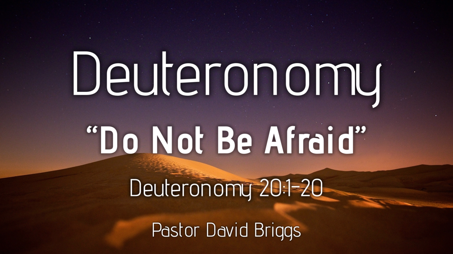 Do not be afraid - Video episode artwork