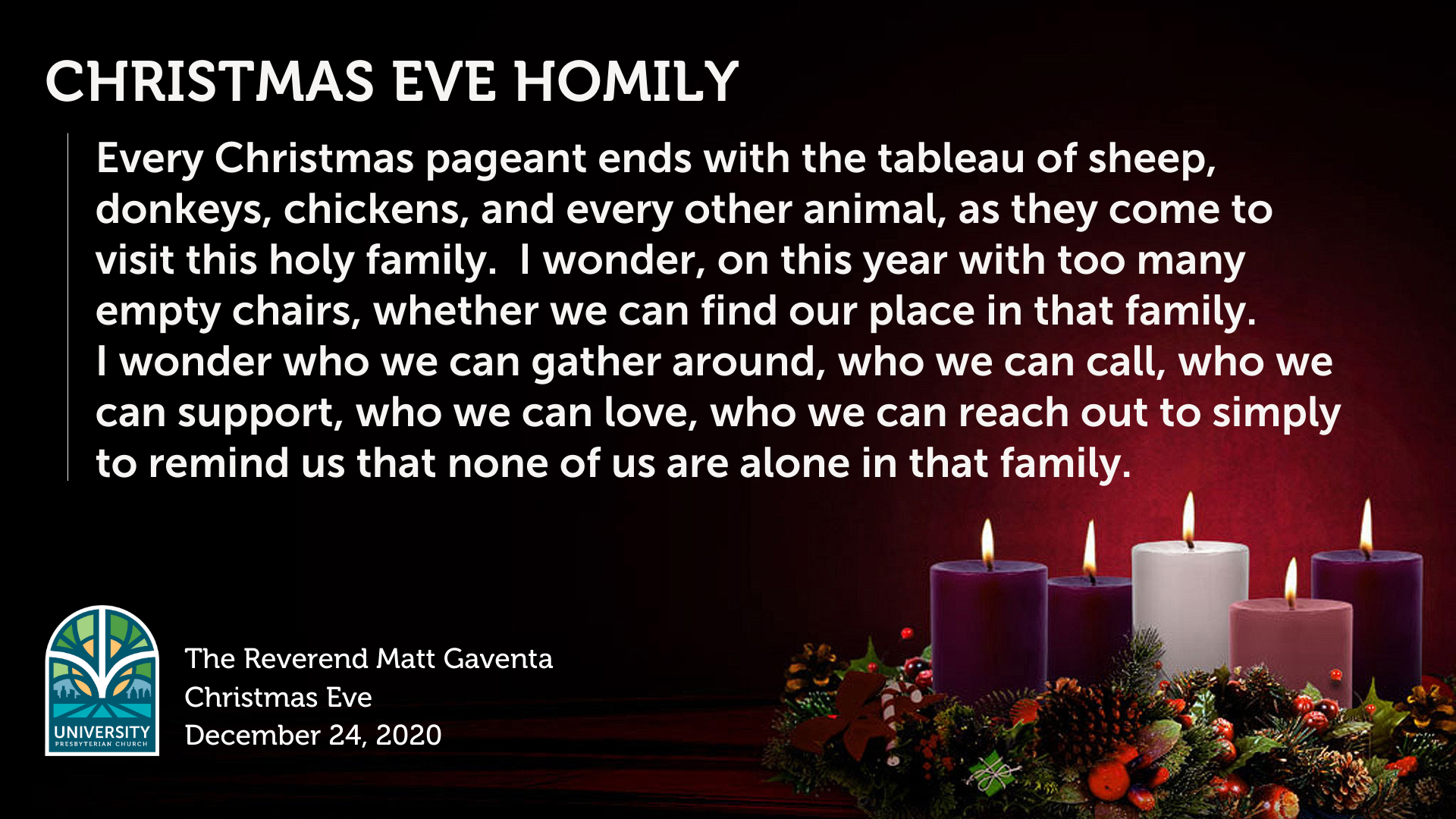 Christmas Eve Homily