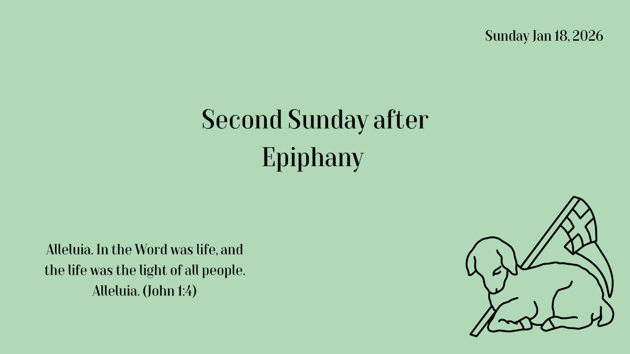 January 18, 2026 - Sunday Worship Service