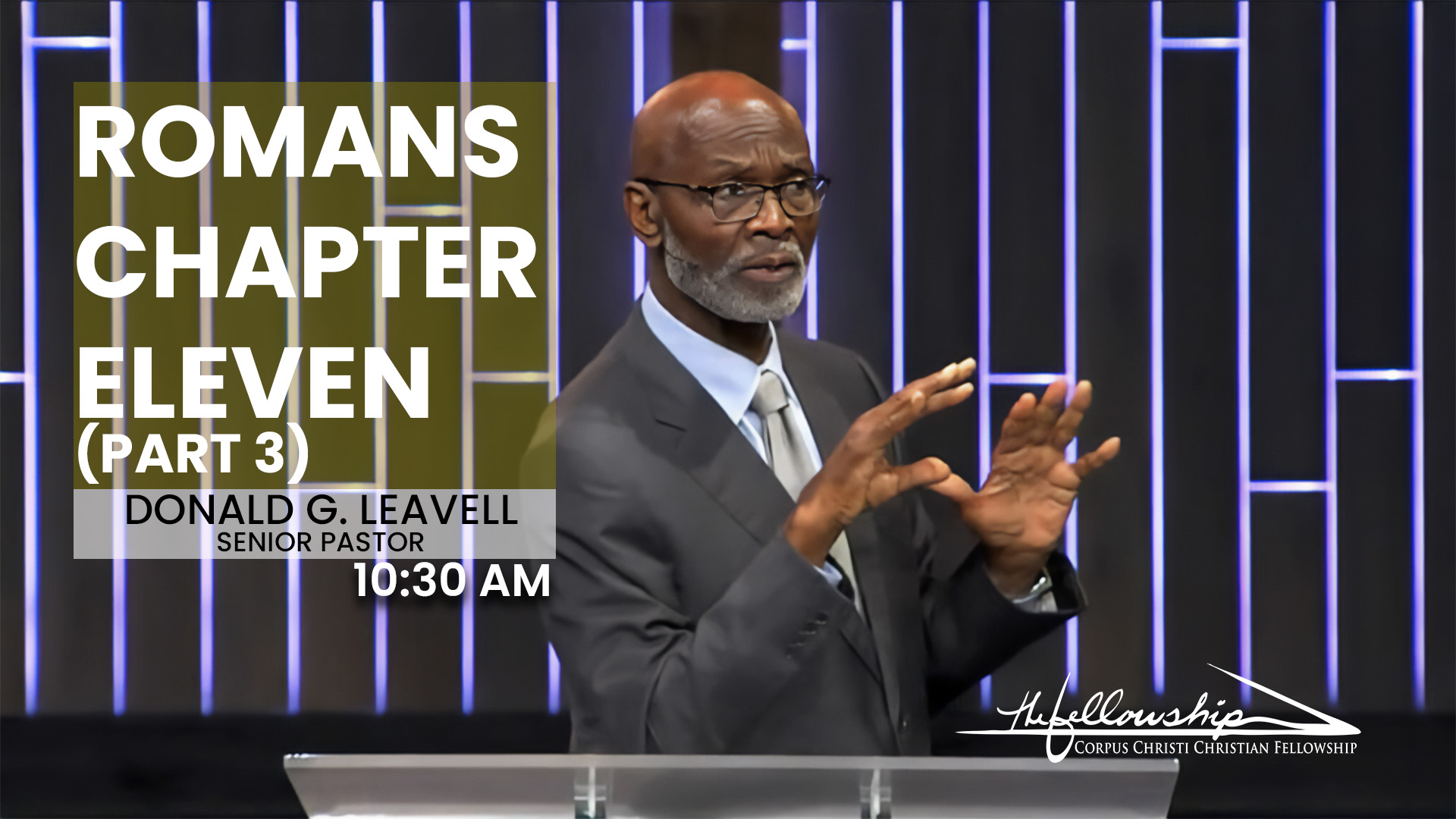 Romans Chapter Eleven, Part 3  10:30 a.m.  9/17/23 - Video episode artwork