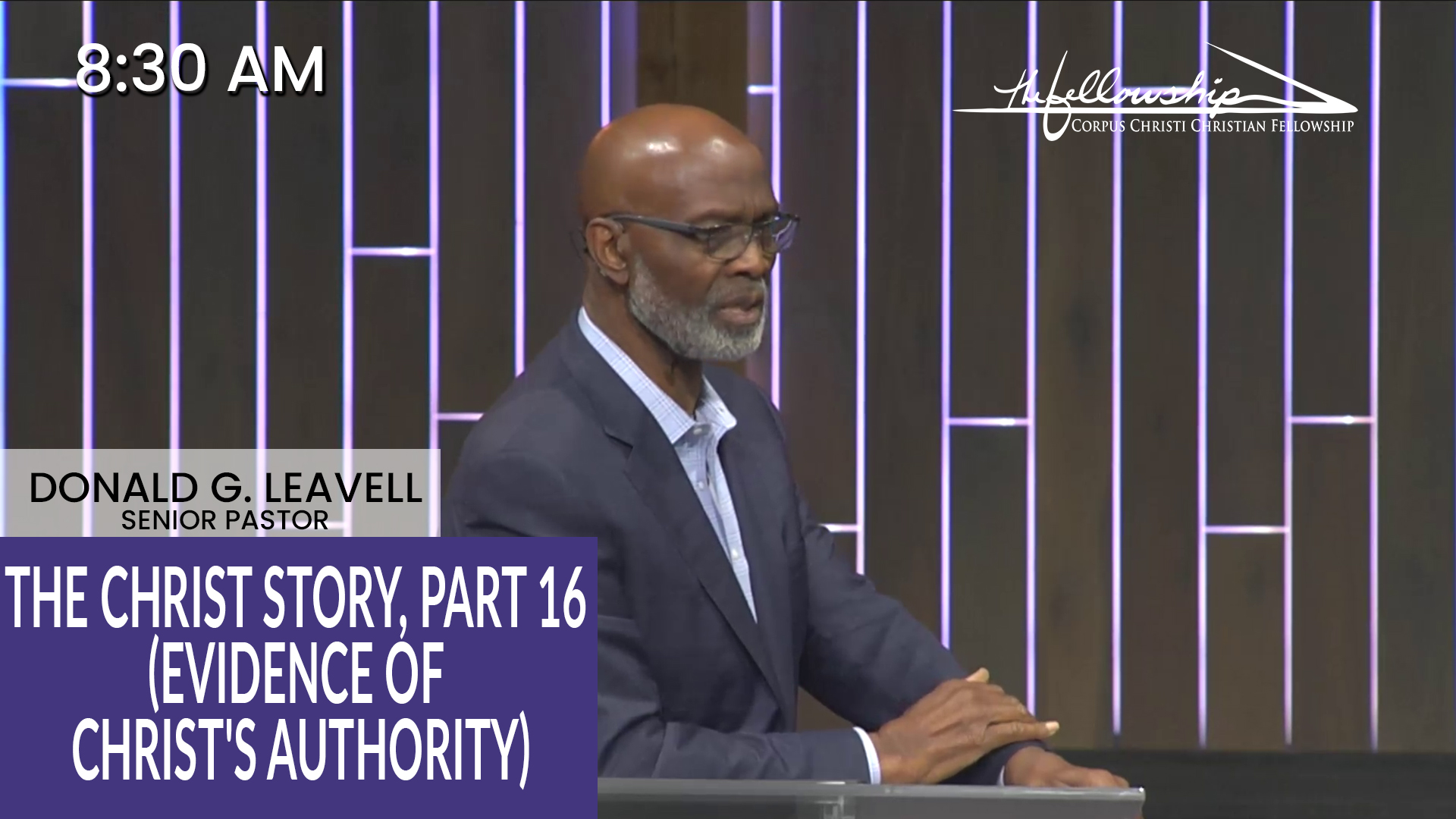 THE CHRIST STORY, PART 16  (THE STORM IS STILLED)   8:30 AM  2/16/24 - Video episode artwork