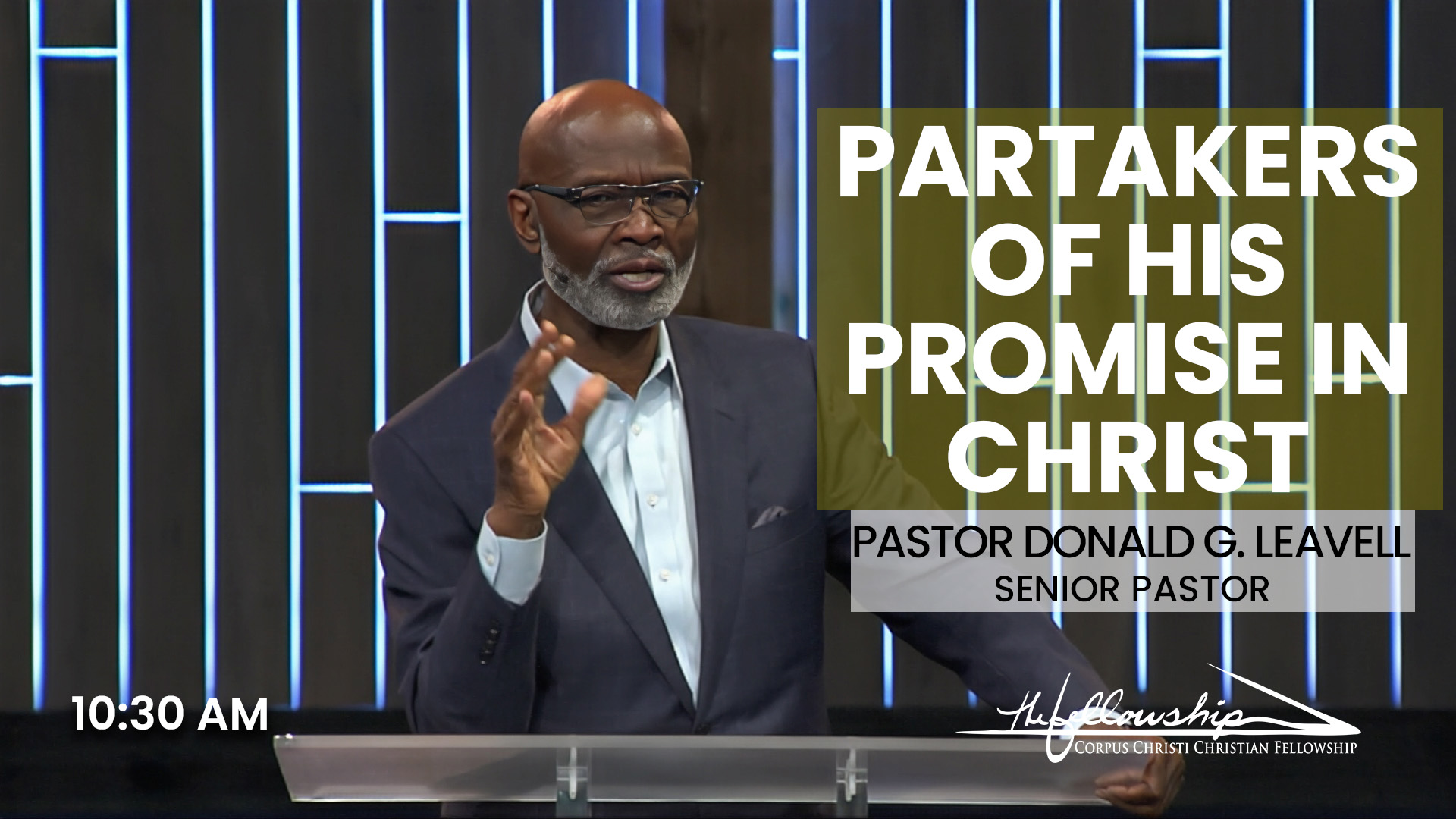 PARTAKERS OF HIS PROMISE IN CHRIST 10:30 AM 1/7/24 - Video episode artwork