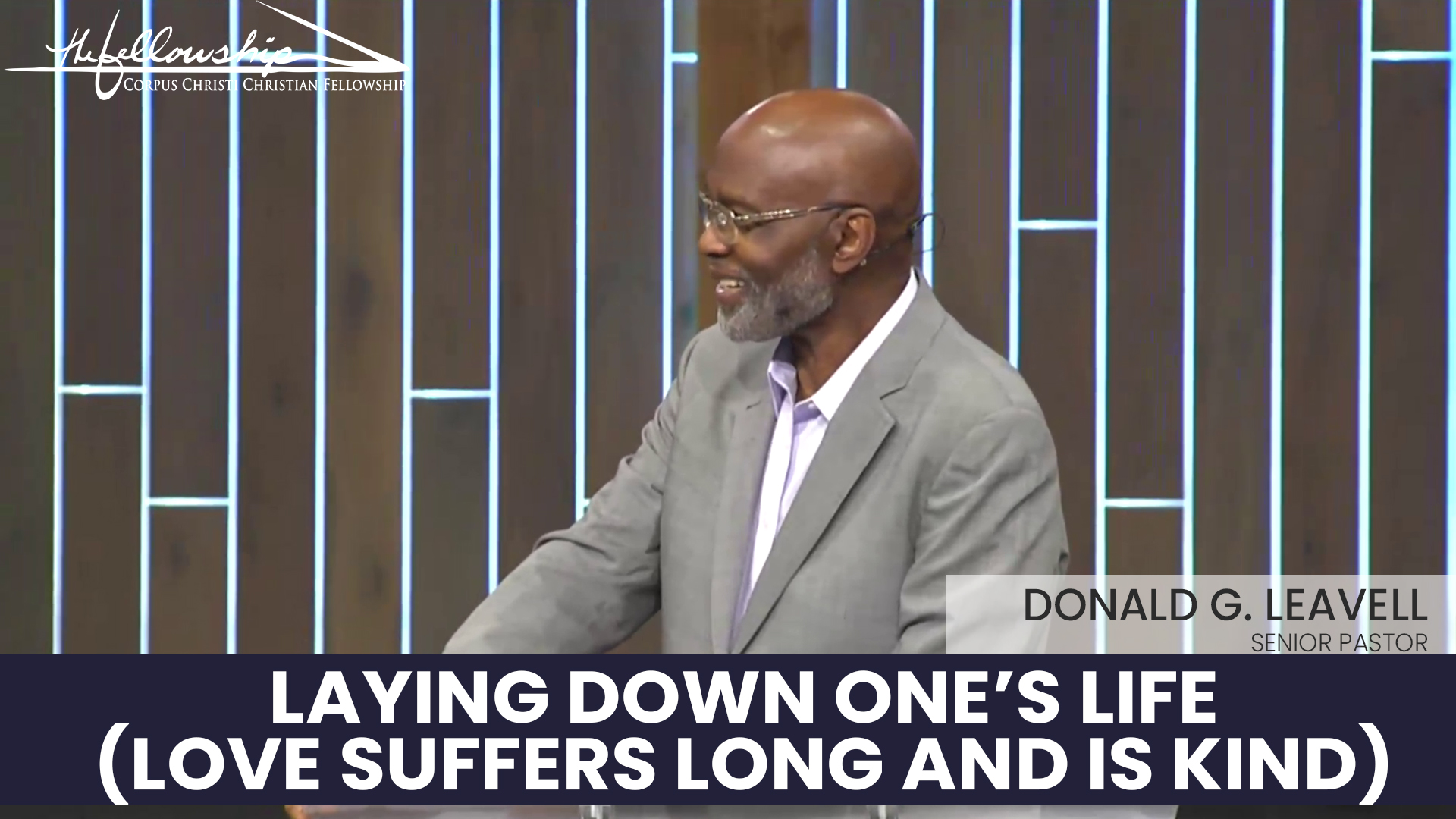 LAYING DOWN ONE'S LIFE (Love suffers Long And Is Kind)  7:00 PM  4/9/25 - Video episode artwork